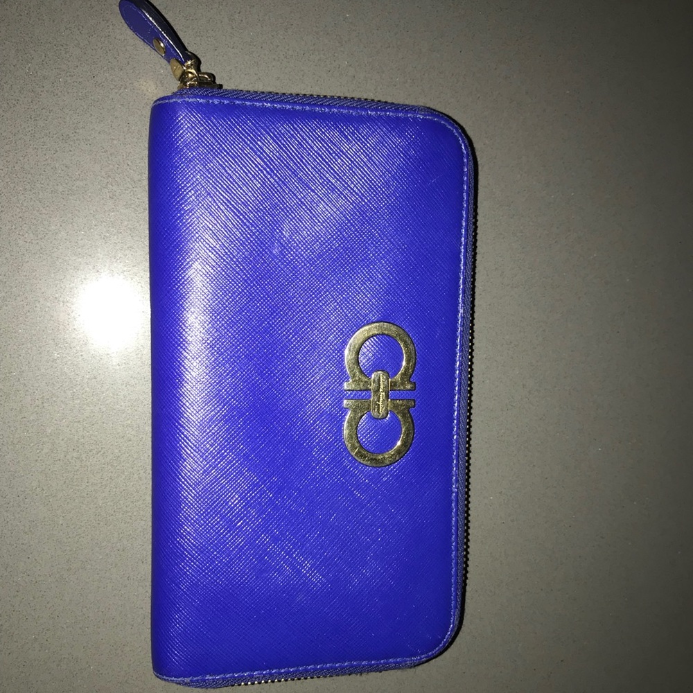 Blue Ferragamo Wallet